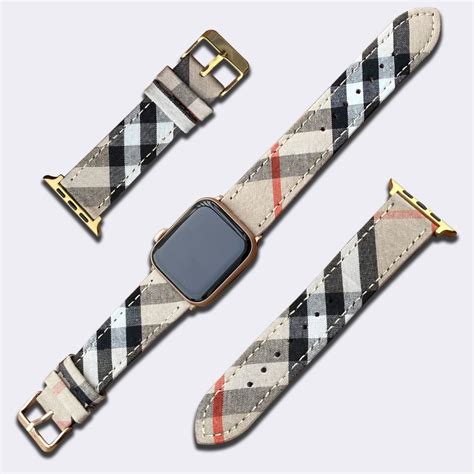 replacement band for burberry women's watch|authentic burberry apple watch band.